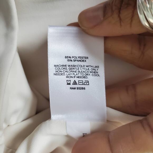 Express Women's Cream Body Contour Bustier Crop Top Size XL - Picture 5 of 6